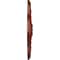 Ekena Millwork Bonetti Ceiling Medallion (Fits Canopies up to 5 1/8"), Hand-Painted Firebrick, 20"OD x 1 3/4"P CM20BOFIF - alternate 2